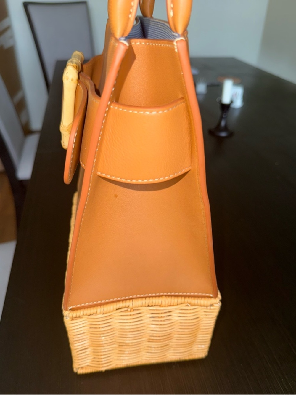 J.McLaughlin Avenue Wicker Handbag - Picture 4 of 9